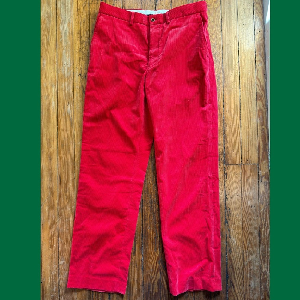Polo Ralph Lauren Red Corduroy Pants 32